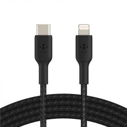  Belkin USB- - Lightning, BRAIDED, 1m, black -  1