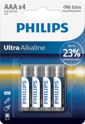  Philips AAA bat Alkaline 4 PowerLife (LR03E4B/97)