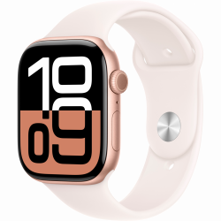 - Apple Watch Series 10 GPS 42mm Rose Gold Alu. Case w. Light Blush Sport Band - S/M (M -  3