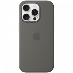    Apple iPhone 16 Pro Silicone Case with MagSafe - Stone Gray (MYYL3)