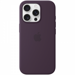    Apple iPhone 16 Pro Silicone Case with MagSafe - Plum (MYYM3)