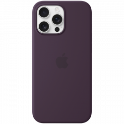    Apple iPhone 16 Pro Max Silicone Case with MagSafe - Plum (MYYW3)