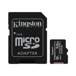  ' Kingston microSD  512GB C10 UHS-I U3 A1 R100/W85MB/s + SD
