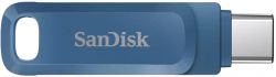  SanDisk  128GB USB 3.1 Type-A + Type-C Ultra Dual Drive Go Navy Blue -  1