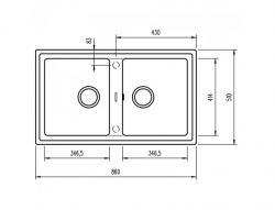   Teka - STONE 90 B-TG 2 B 115260000 -  3