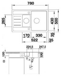   Blanco - LEGRA 6S COMPACT 521307 -  2