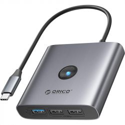 USB- ORICO Type-C 5--1 Docking Station (5Gbps) (FAX3-5P-GY-EP) (CA914227)