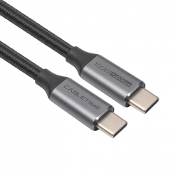  Cabletime USB3.1, USB-C - USB-C, 20Gbps, 100W, 20V/ 5A, 4K/ 60HZ, 2 (CA914234)
