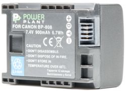  PowerPlant Canon BP-808 Chip 900mAh (DV00DV1260)