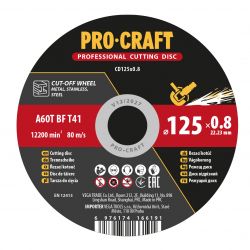   Procraft CD125x0.8 125  0,8  22,2 