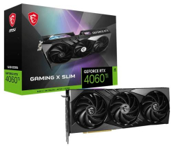 ³ GeForce RTX 4060 Ti, MSI, GAMING X SLIM, 16Gb GDDR6, 128-bit, HDMI/3xDP, 2685/18000 MHz, 8-pin (RTX 4060 Ti GAMING X SLIM 16G)