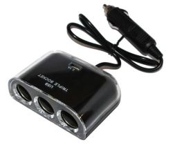    Atcom ES-09 Black,  3*DC12 +1*USB, 2.1A(MAX) , 120W