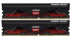  16Gb x 2 (32Gb Kit) DDR4, 3200 MHz, AMD Radeon R9 Gamer, Black, 16-18-18-39, 1.35V,   (R9S432G3206U2K)