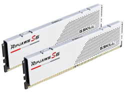 ' 16Gb x 2 (32Gb Kit) DDR5, 6000 MHz, G.Skill Ripjaws S5, White, 30-40-40-96, 1.35V,   (F5-6000J3040F16GX2-RS5W) -  2