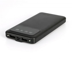    10000 mAh, Titanum OL21, Black, 2xUSB, LED  (TPB-OL21-B) -  2