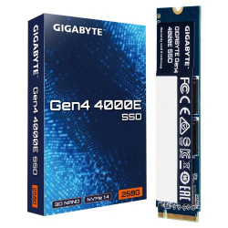   SSD 250Gb, Gigabyte Gen4 4000E, PCI-E 4.0 x4, M.2 2280, 3D TLC, 3500/1800 / (G440E250G) -  3