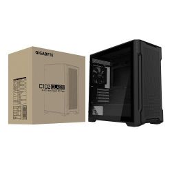  Gigabyte C102 GLASS, Black, Mid Tower,  ,  Micro ATX / Mini ITX, 2xUSB 3.0, . CPU - 165  / VGA - 410 , 2x120 ,      (GB-C102G) -  6