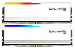  16Gb x 2 (32Gb Kit) DDR5, 6400 MHz, G.Skill Ripjaws M5 RGB, White, 32-39-39-102, 1.4V,  , XMP (F5-6400J3239G16GX2-RM5RW)