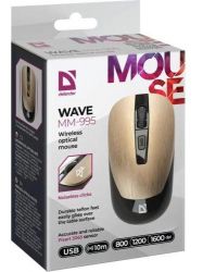   Defender Wave MM-995, Gold, USB,  ( PixArt 3065), 800-1600 dpi, 3 , 1xAA (52994) -  6