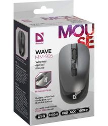   Defender Wave MM-995, Silver, USB,  ( PixArt 3065), 800-1600 dpi, 3 , 1xAA (52993) -  6