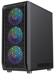  GameMax Forge AB, Black,  , Midi Tower, E-ATX / ATX / Micro ATX / Mini ITX, Type-C / USB 3.0 / USB 2.0, . CPU - 155  / VGA - 330 , 6x120  ARGB,      -  3