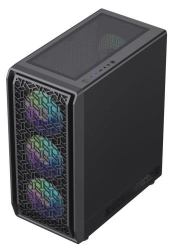  GameMax Forge AB, Black,  , Midi Tower, E-ATX / ATX / Micro ATX / Mini ITX, Type-C / USB 3.0 / USB 2.0, . CPU - 155  / VGA - 330 , 6x120  ARGB,      -  4