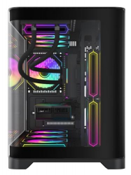  GameMax HYPE-M, Black,  , Micro Tower, Micro ATX / Mini-ITX, USB 3.0 / USB 2.0, . CPU - 157  / VGA - 400 , 3x120  ARGB,        -  4