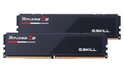  16Gb x 2 (32Gb Kit) DDR5, 6400 MHz, G.Skill Ripjaws S5, Black, 36-48-48-102, 1.35V,   (F5-6400J3648F16GX2-RS5K)