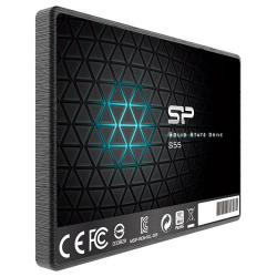   SSD 480Gb, Silicon Power Slim S55, SATA3, 2.5", 3D TLC, 500/450 / (SP480GBSS3S55S25) -  3