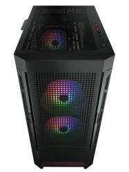  Cougar Airface Black,  , Midi Tower, Mini ITX / Micro ATX / ATX / EATX, USB 3.0 x2, USB 2.0 x1, 1 x 120- Fan, 386 x 230 x 491  -  6