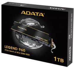   SSD 1Tb, ADATA LEGEND 960, PCI-E 4.0 x4, M.2 2280, 3D TLC, 7400/6000 / (ALEG-960-1TCS) -  4