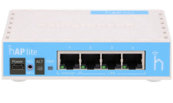  Mikrotik hAP lite (RB941-2nD), 4 LAN 10/100Mb,  