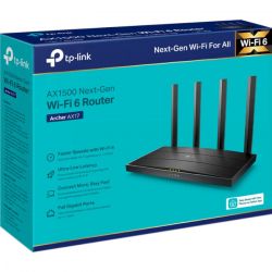  TP-LINK Archer AX17, Wi-Fi 6 802.11ax,  1501 Mb/s, 2.4/5GHz, 3 LAN 10/100/1000 Mb/s, RJ45 10/100/1000Mb/s (GE), 4   -  4