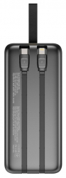    50000 mAh, ColorWay, Black, 22.5 , 1xType-C (PD3.0) / 1xUSB (QC4.0), .  Type-C / Lightning,  LED  (CW-PB500LPC5BK-PDD) -  2