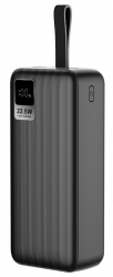    30000 mAh, ColorWay, Black, 22.5 , 1xType-C (PD3.0) / 1xUSB (QC4.0), .  Type-C / Lightning,  LED  (CW-PB300LPC5BK-PDD)