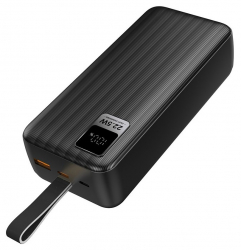    30000 mAh, ColorWay, Black, 22.5 , 1xType-C (PD3.0) / 1xUSB (QC4.0), .  Type-C / Lightning,  LED  (CW-PB300LPC5BK-PDD) -  3