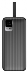    30000 mAh, ColorWay, Black, 22.5 , 1xType-C (PD3.0) / 1xUSB (QC4.0), .  Type-C / Lightning,  LED  (CW-PB300LPC5BK-PDD) -  4