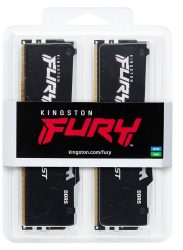 ' 16Gb x 2 (32Gb Kit) DDR5, 6000 MHz, Kingston Fury Beast RGB (EXPO), Black, 36-44-44, 1.35V,   (KF560C36BBE2AK2-32) -  3