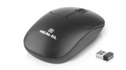  REAL-EL RM-313W Wireless, Black, , USB, , 1000 dpi, 2 , 2xAAA -  2