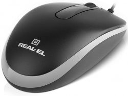  REAL-EL RM-215, Black-Grey, USB, , 1000 dpi, 3 , 1,5  -  6