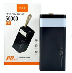    50000 mAh, WUW TUGII Y55, Black, 22.5 , 1xType-C (PD3.0) / 2xUSB (QC3.0),  LED , LED  (TUGII-Y55) -  2