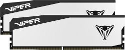  16Gb x 2 (32Gb Kit) DDR5, 6000 MHz, Patriot Viper Elite 5, White, 30-40-40-76, 1.35V,   (VEB532G6030KW)