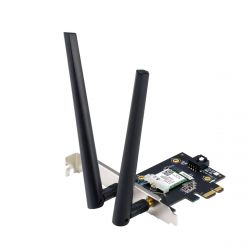   Asus PCE-BE6500, PCI-E x1, WiFi 7 ( 2882 Mbps), Bluetooth 5.4, 2  