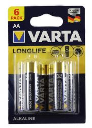 Батарейка AA (LR6), лужна, Varta, 6 шт, 1.5V, Blister (4106 6X)