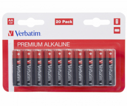  AA (LR6), , Verbatim, 20 , 1.5V, Blister (49877)