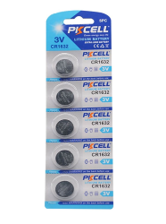  CR1632, , PKCELL, 5 , 3V, Blister