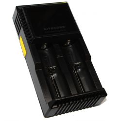 Зарядний пристрій Nitecore Digicharger D2, Black, 2xAA/AAA/AAAA/C Ni-MH/Ni-Cd, 18650/26650 Li-Ion, LCD екран, від 220V/12V