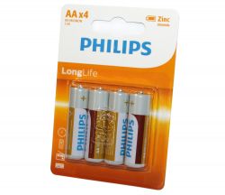  AA (R6), , Philips LongLife, 4 , 1.5V, Blister (R6L4B/10)