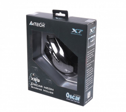  A4Tech X89 Game Oscar Neon mouse Maze, Optical, USB, 2400 dpi, Gaming X7,  1.8  -  5