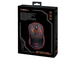  REAL-EL RM-520 Gaming, Black, USB, , 800/1200/1600/2400 dpi, 5 , 1,5 , LED  -  4